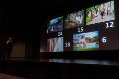 Na ekranie wyświetlone są obok siebie nagrodzone zdjęcia FotoBitwy: numer 24, 15, 12, poniżej 18 oraz 6.