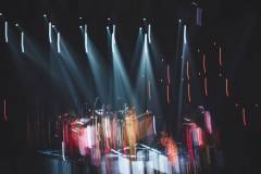 Zdjęcie z efektem malowania światłem. Kinga Głyk Quartet na scenie Oskardu.